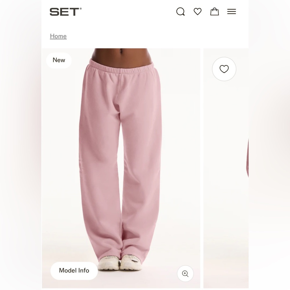 Set Active Pink Sweats